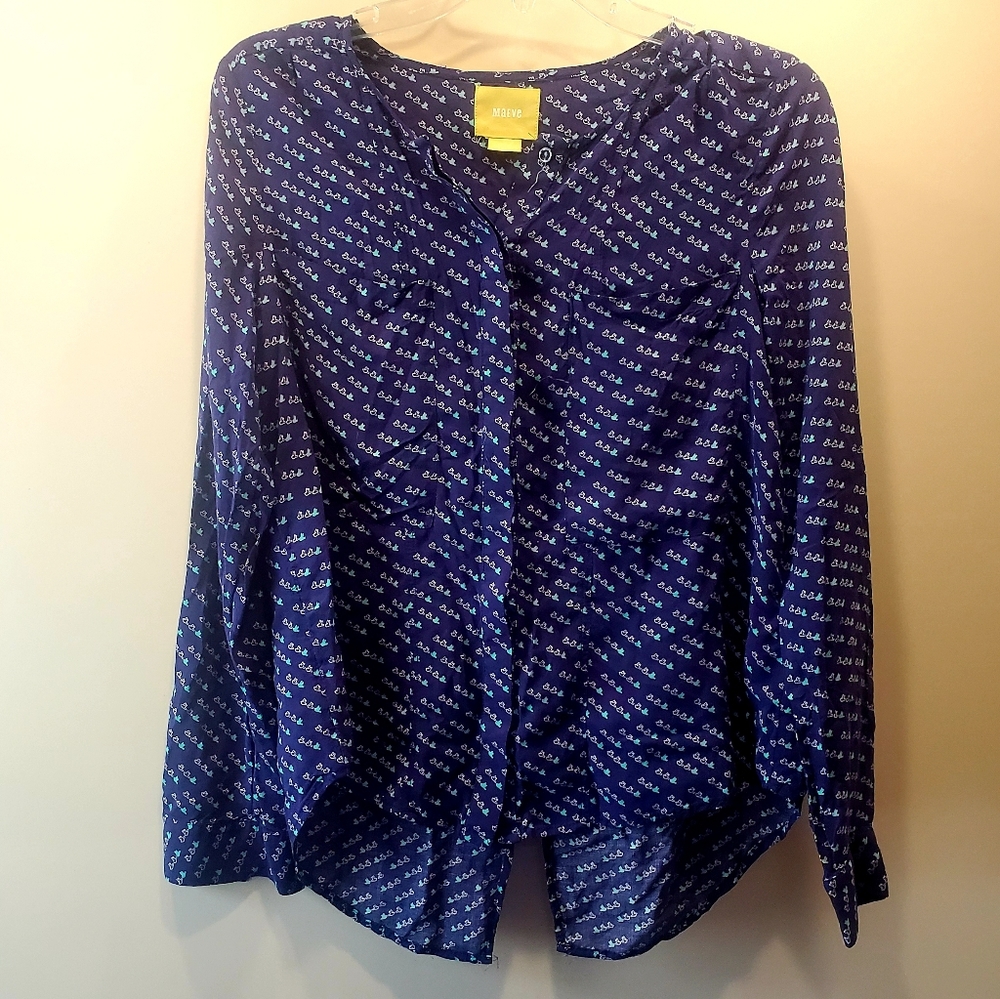 Maeve button up top womens